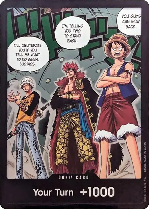 Carta DON!! Card (Trafalgar Law, Eustass Kid and Monkey.D.Luffy) (Double Pack Set Vol. 4) (DON-557080)
