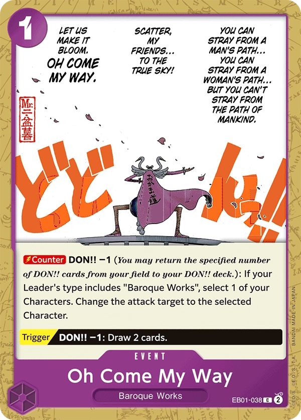 Carta Oh Come My Way (EB01-038)