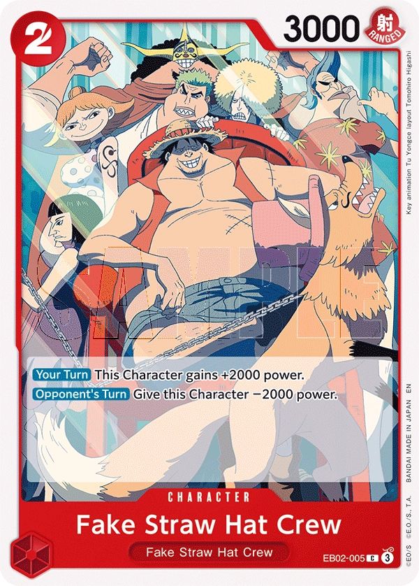 Carta Fake Straw Hat Crew (EB02-005)