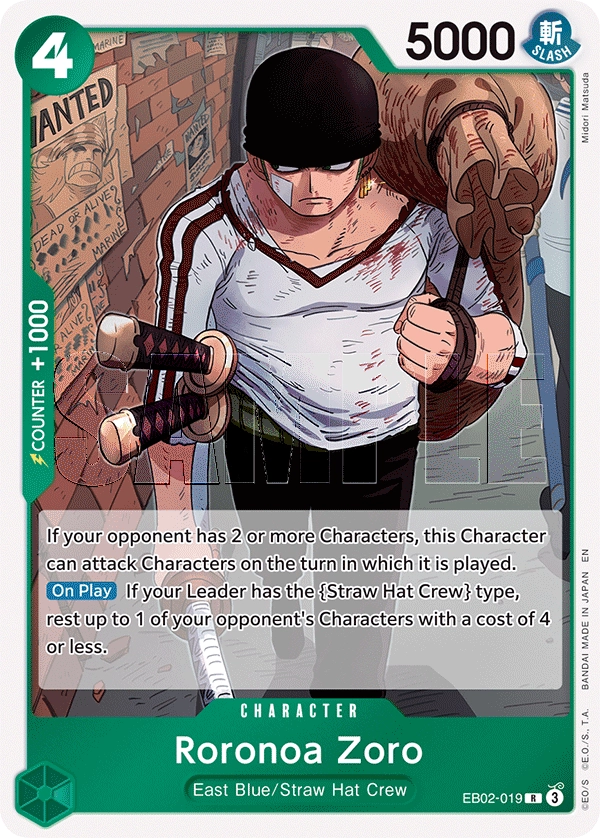 Carta Roronoa Zoro (EB02-019)
