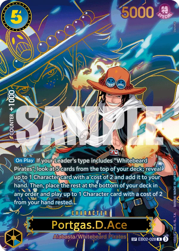 Carta Portgas.D.Ace (EB02-028)