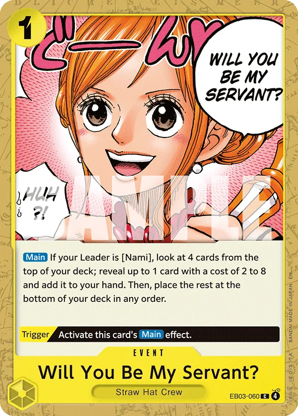 Carta Will You Be My Servant? (EB03-060)