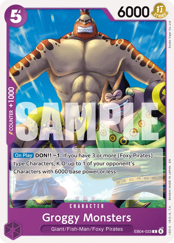 Carta Groggy Monsters (EB04-033)