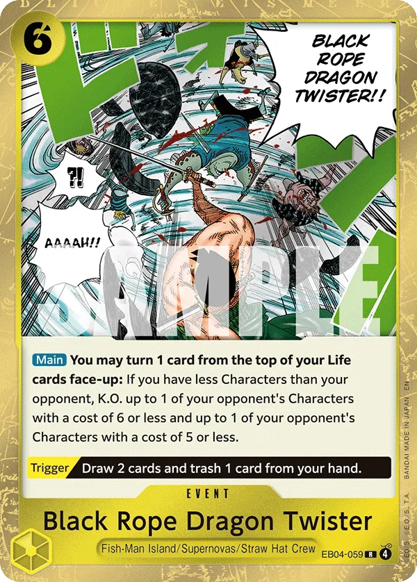 Carta Black Rope Dragon Twister (EB04-059)