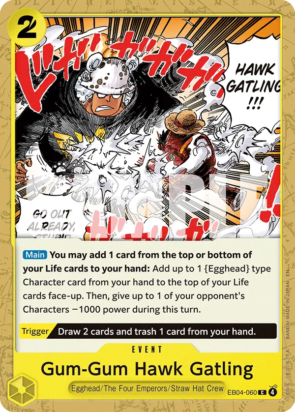 Carta Gum-Gum Hawk Gatling (EB04-060)