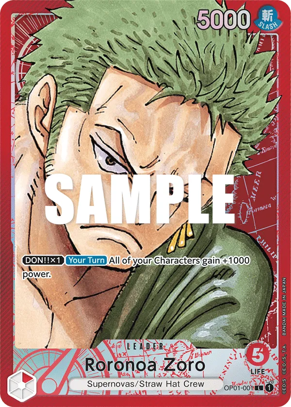 Carta Roronoa Zoro (OP01-001)