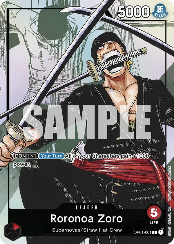 Carta Roronoa Zoro (OP01-001)