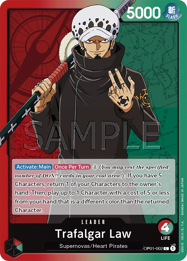 Carta Trafalgar Law (OP01-002)