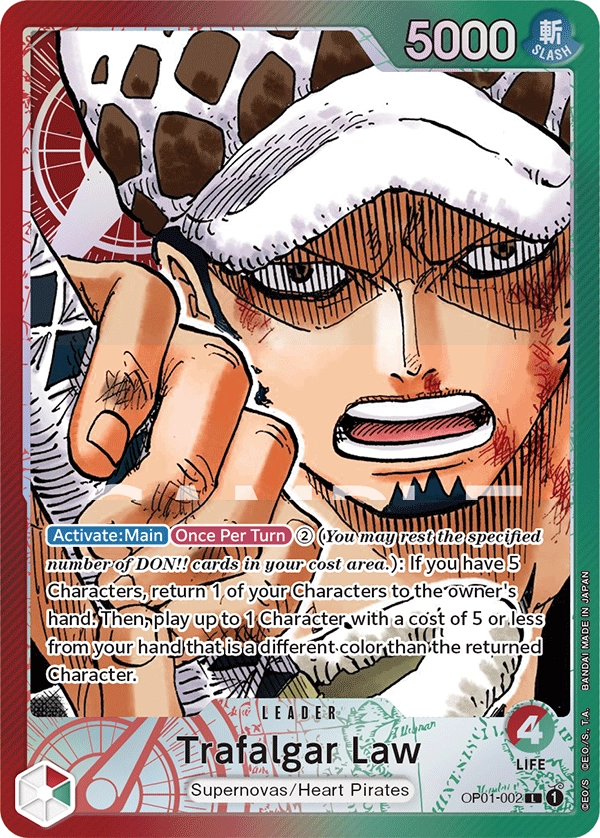 Carta Trafalgar Law (OP01-002)