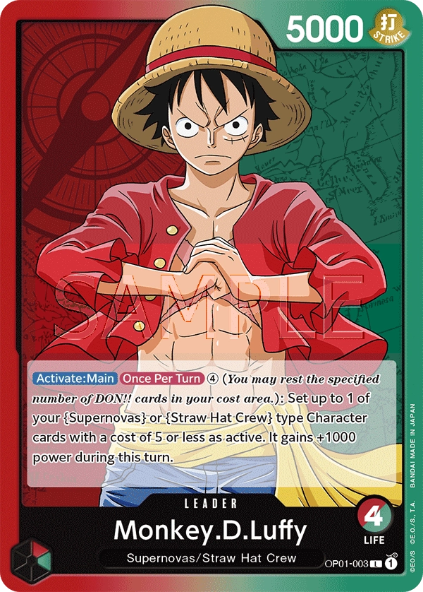 Carta Monkey.D.Luffy (OP01-003)