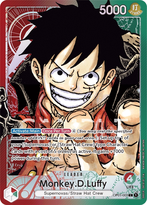 Carta Monkey.D.Luffy  (OP01-003)