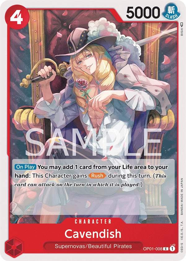Carta Cavendish (OP01-008)