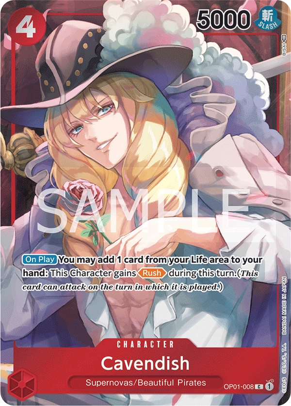 Carta Cavendish (OP01-008)
