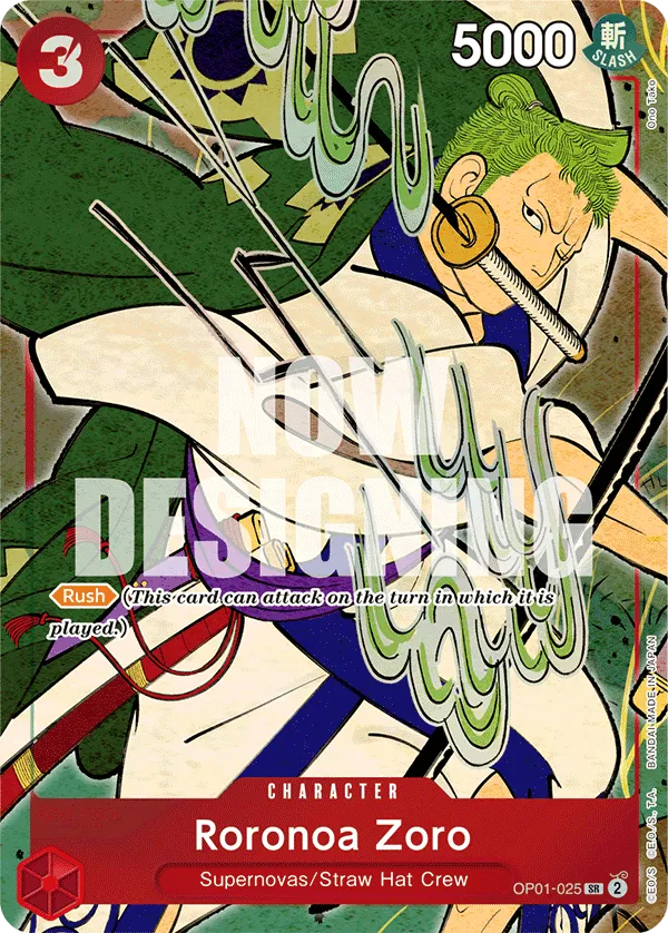 Carta Roronoa Zoro (OP01-025)