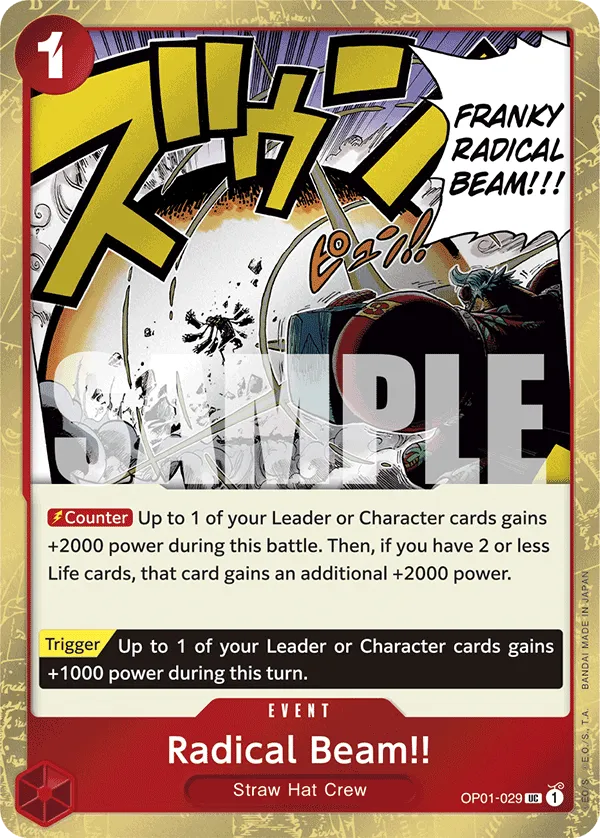 Carta Radical Beam!! (OP01-029)