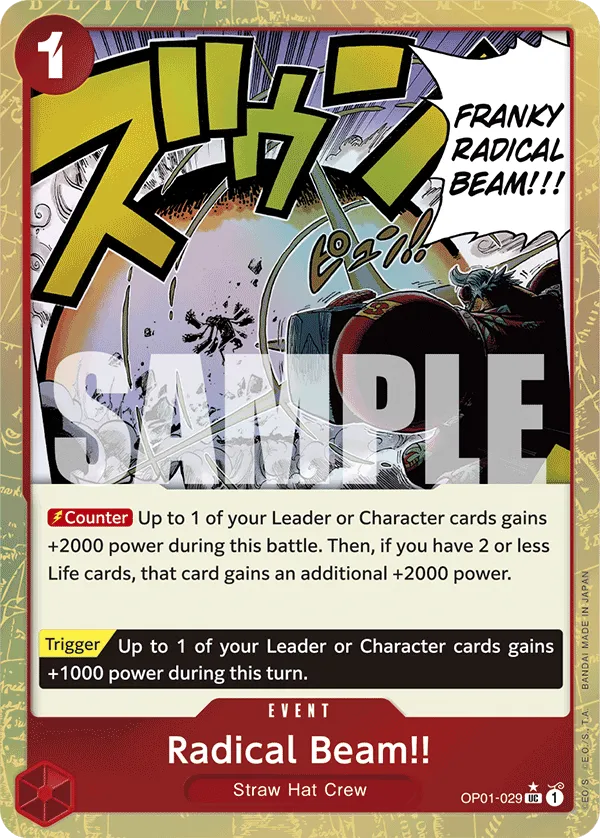 Carta Radical Beam!! (OP01-029)
