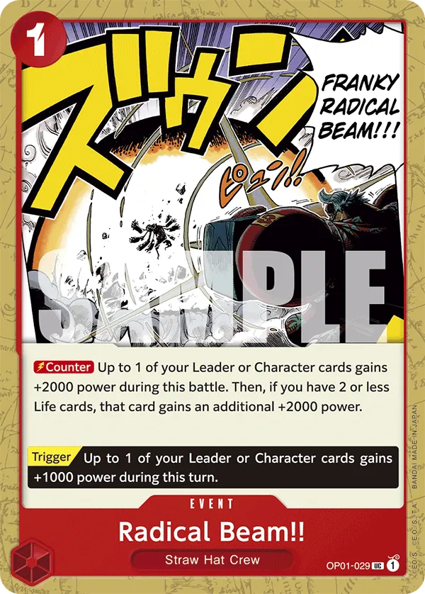 Carta Radical Beam!! (OP01-029)
