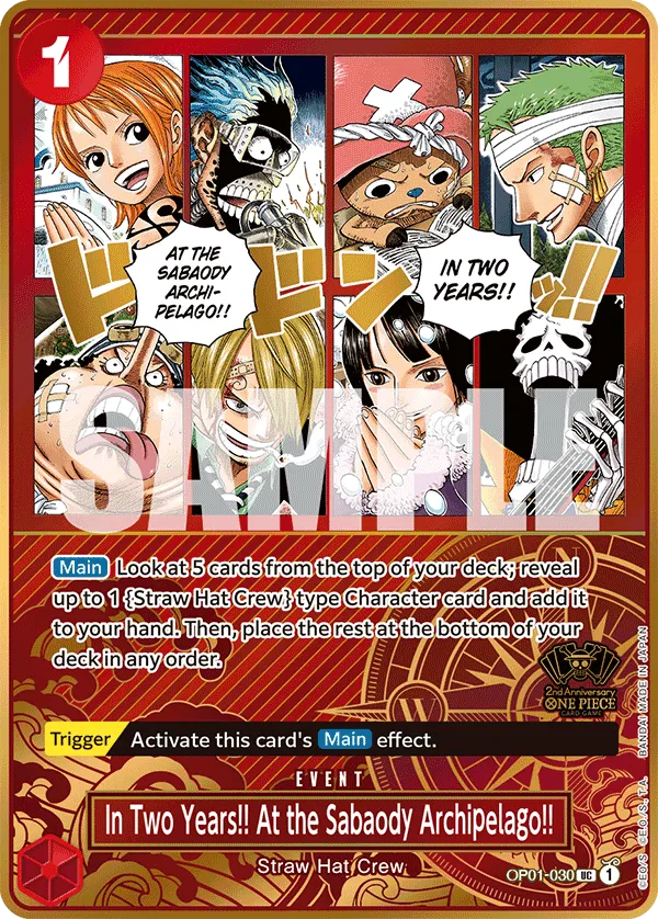 Carta In Two Years!! At the Sabaody Archipelago!! (OP01-030)