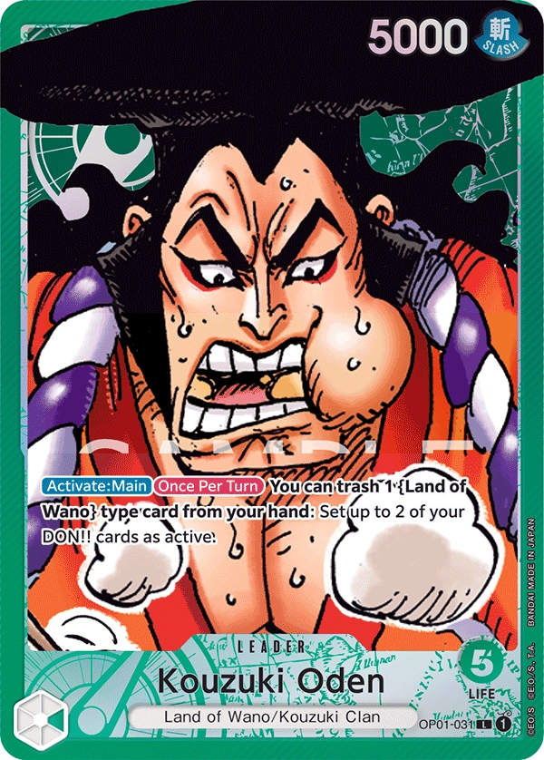 Carta Kouzuki Oden (OP01-031)