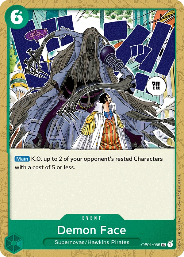 Carta Demon Face (OP01-056)