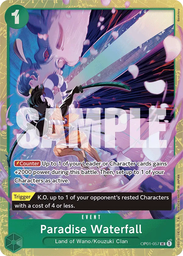 Carta Paradise Waterfall (OP01-057)