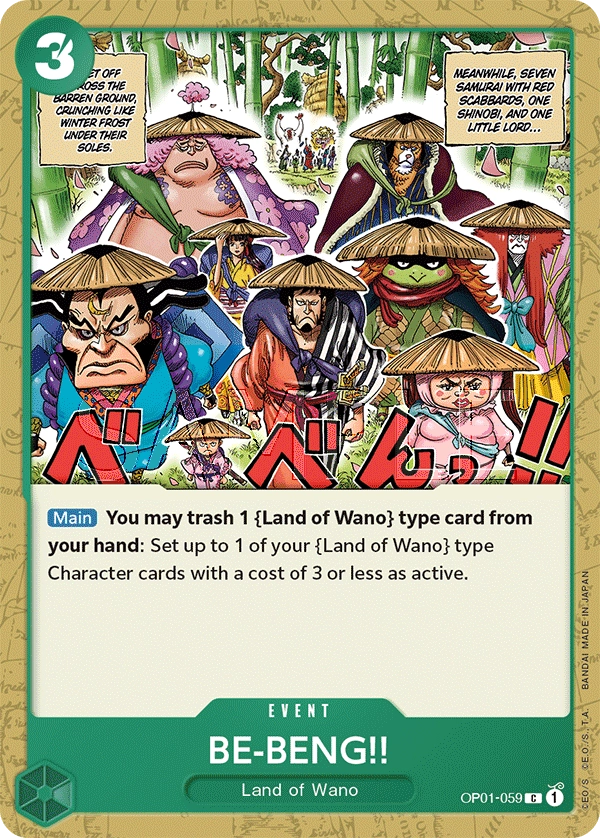 Carta BE-BENG!! (OP01-059)
