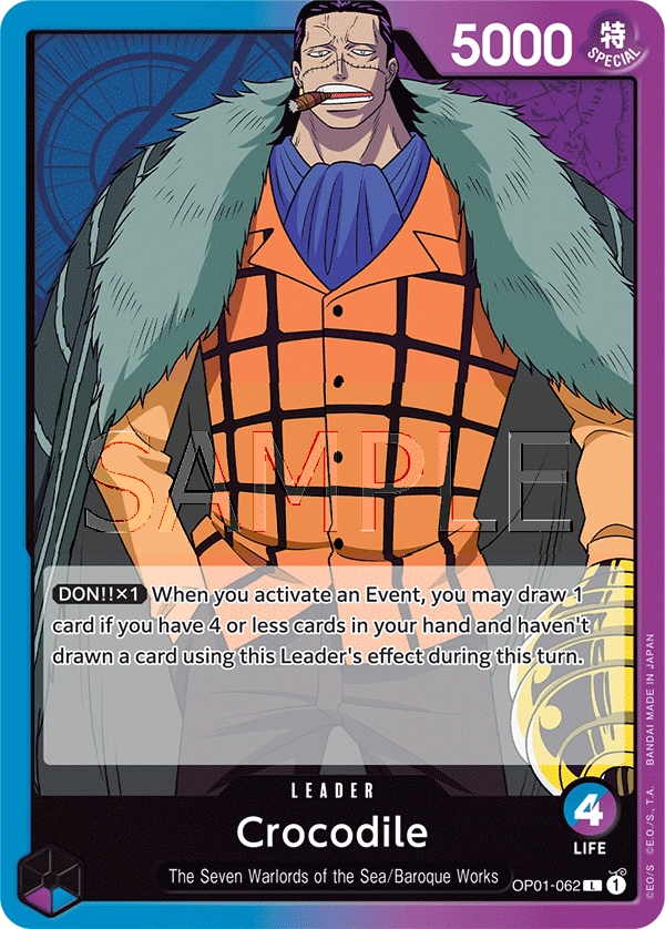 Carta Crocodile (OP01-062)