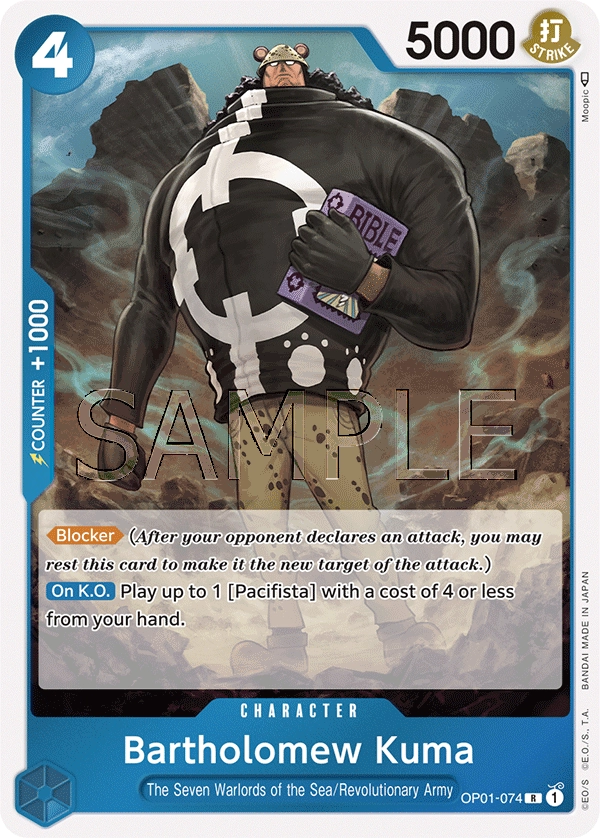 Carta Bartholomew Kuma (OP01-074)
