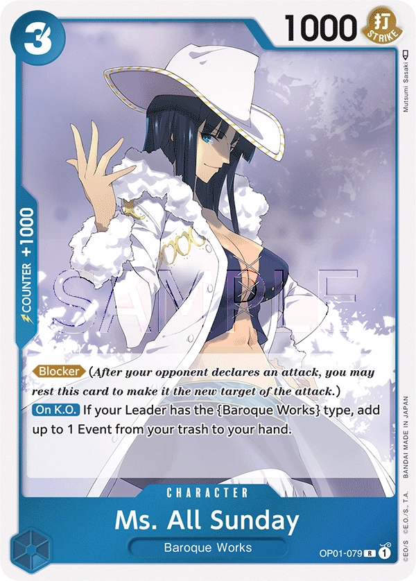 Carta Ms. All Sunday (OP01-079)