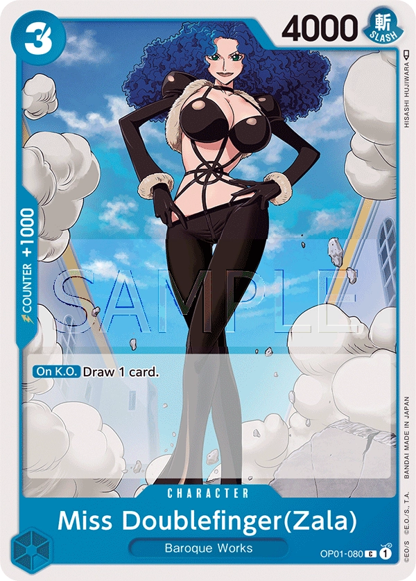 Carta Miss Doublefinger(Zala) (OP01-080)