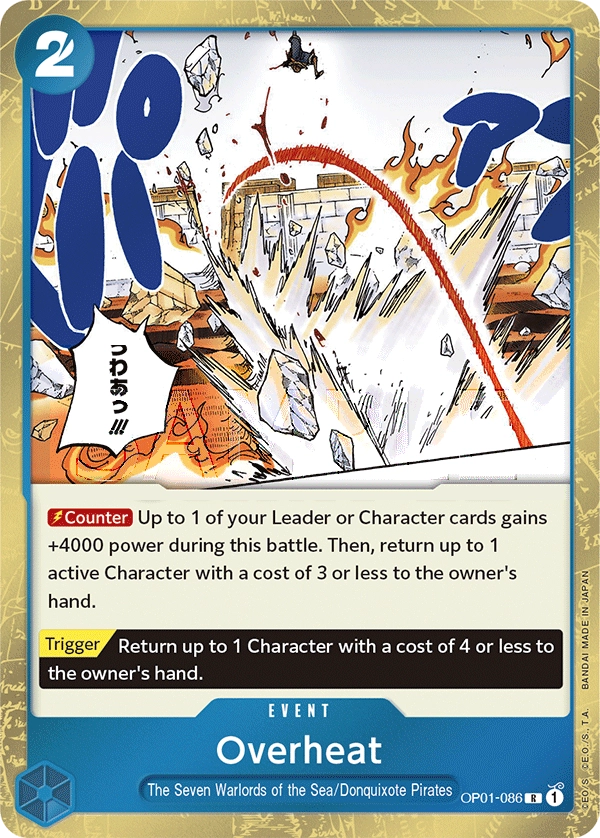 Carta Overheat (OP01-086)