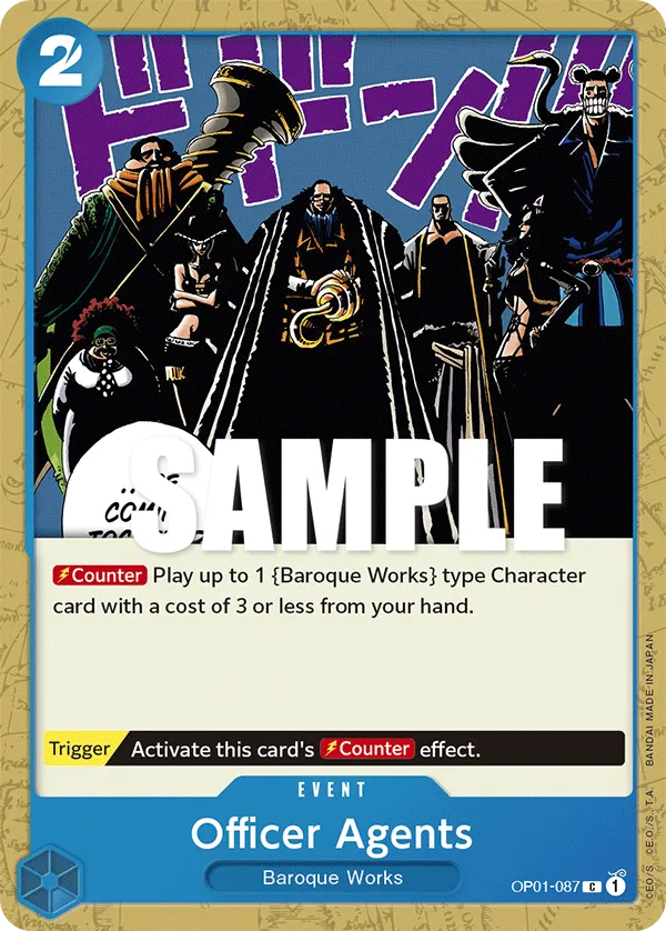 Carta Officer Agents (OP01-087)