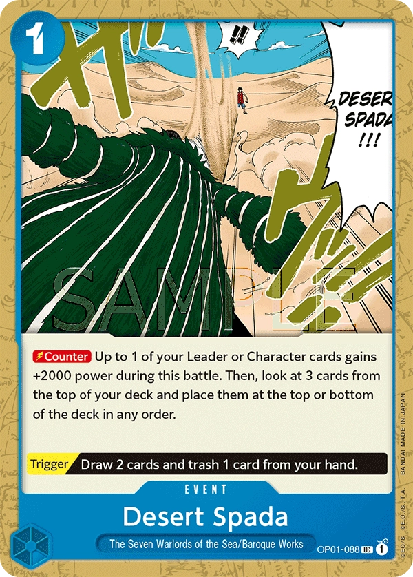 Carta Desert Spada (OP01-088)