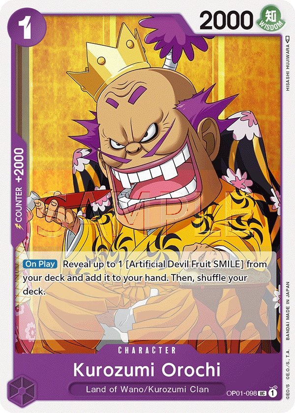 Carta Kurozumi Orochi (OP01-098)