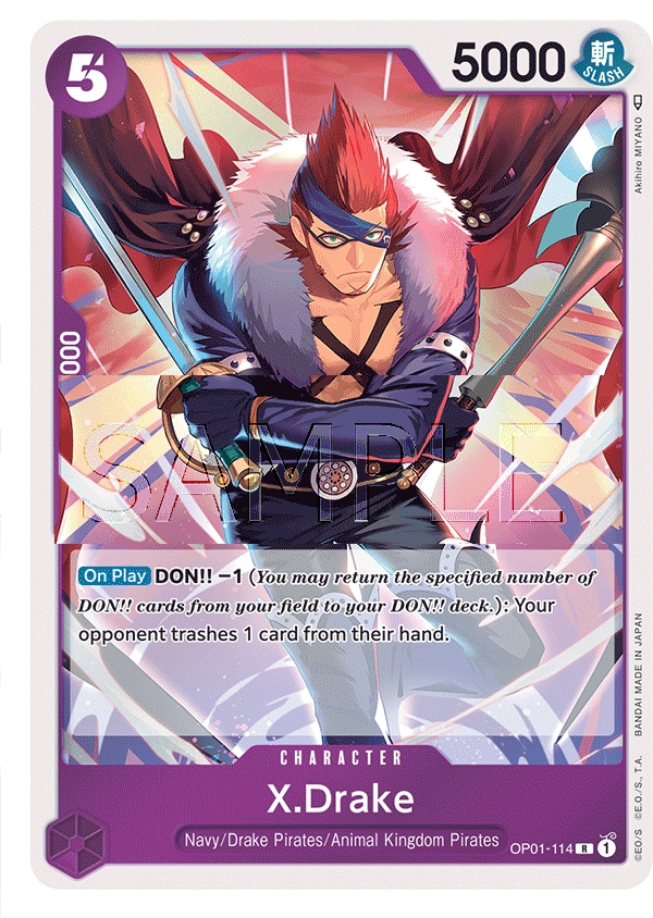 Carta X.Drake (OP01-114)