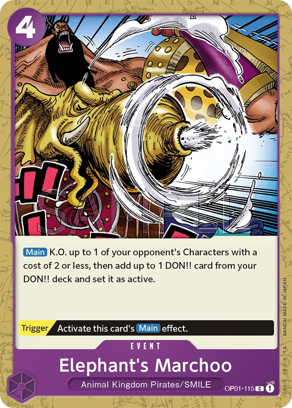 Carta Elephant's Marchoo (OP01-115)