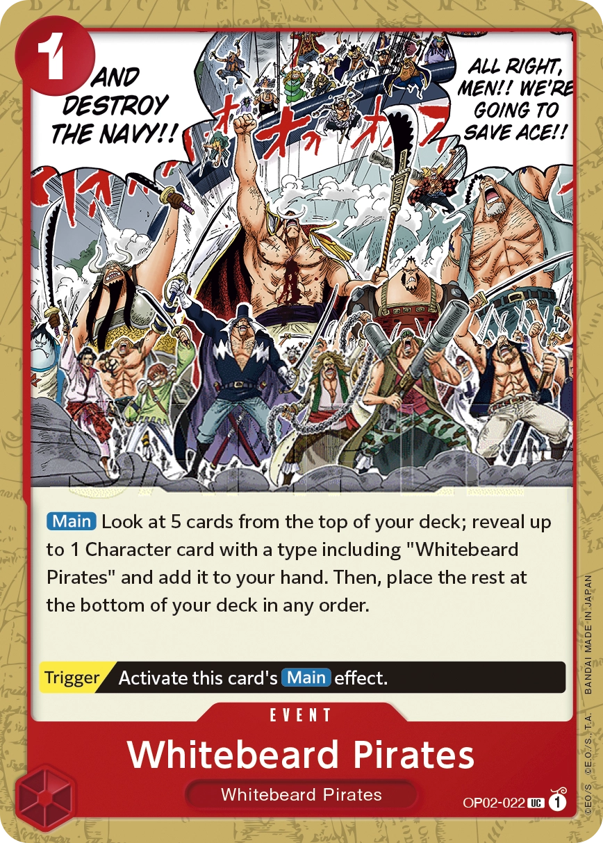 Carta Whitebeard Pirates (OP02-022)