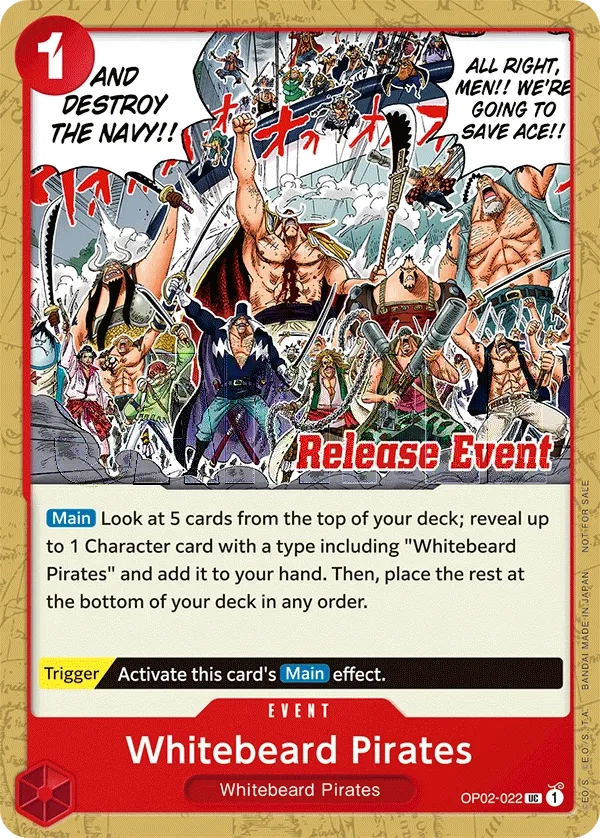 Carta Whitebeard Pirates (OP02-022)