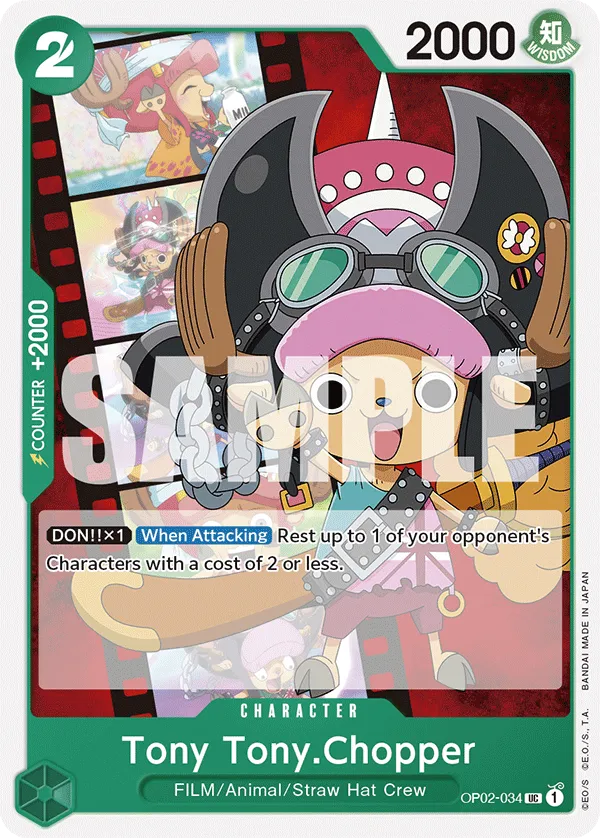 Carta Tony Tony.Chopper (OP02-034)