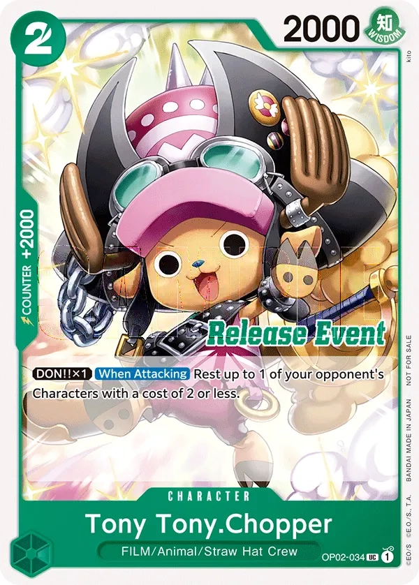 Carta Tony Tony.Chopper (OP02-034)