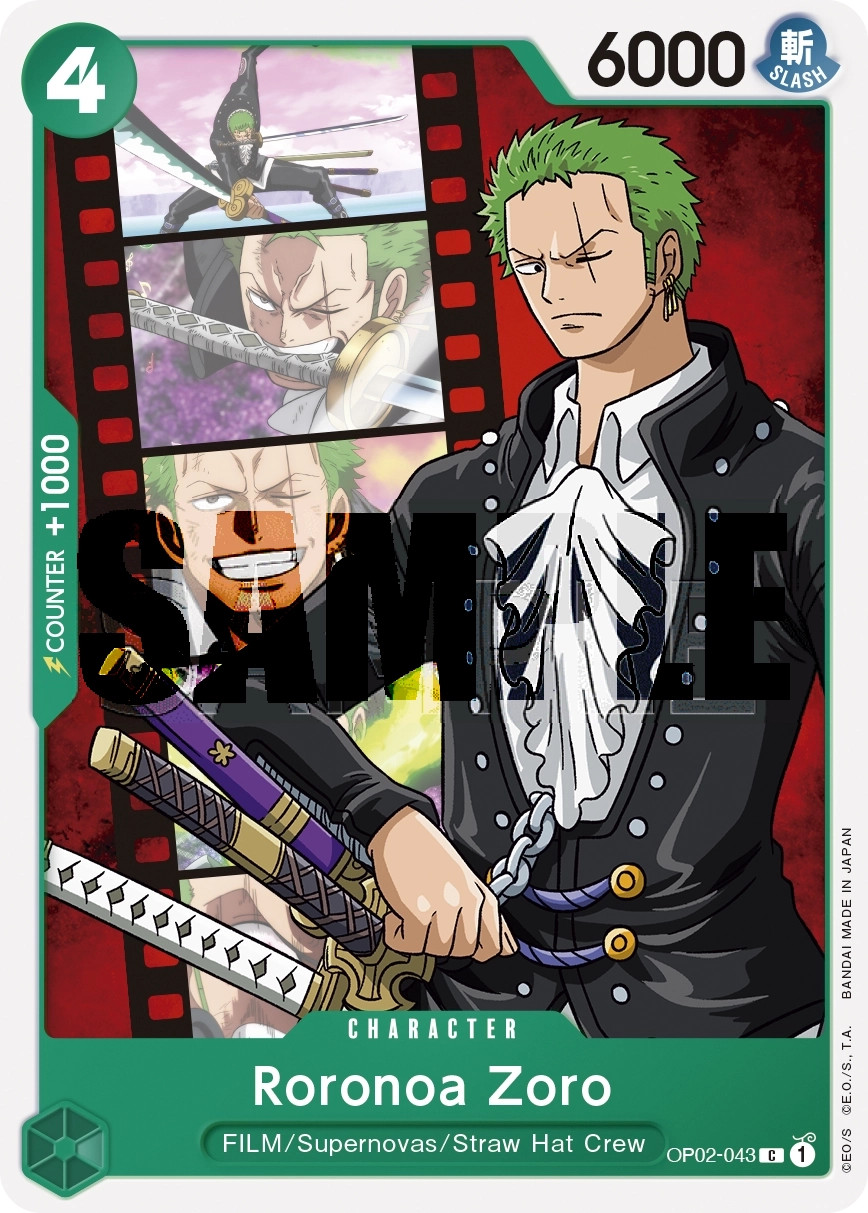 Carta Roronoa Zoro (OP02-043)