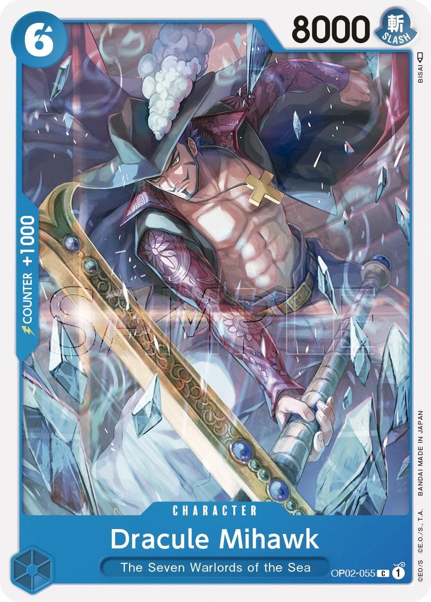 Carta Dracule Mihawk (OP02-055)