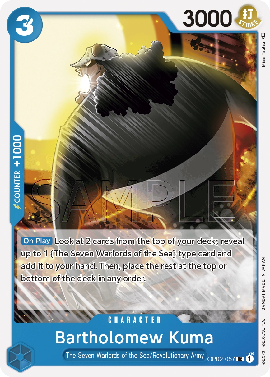 Carta Bartholomew Kuma (OP02-057)
