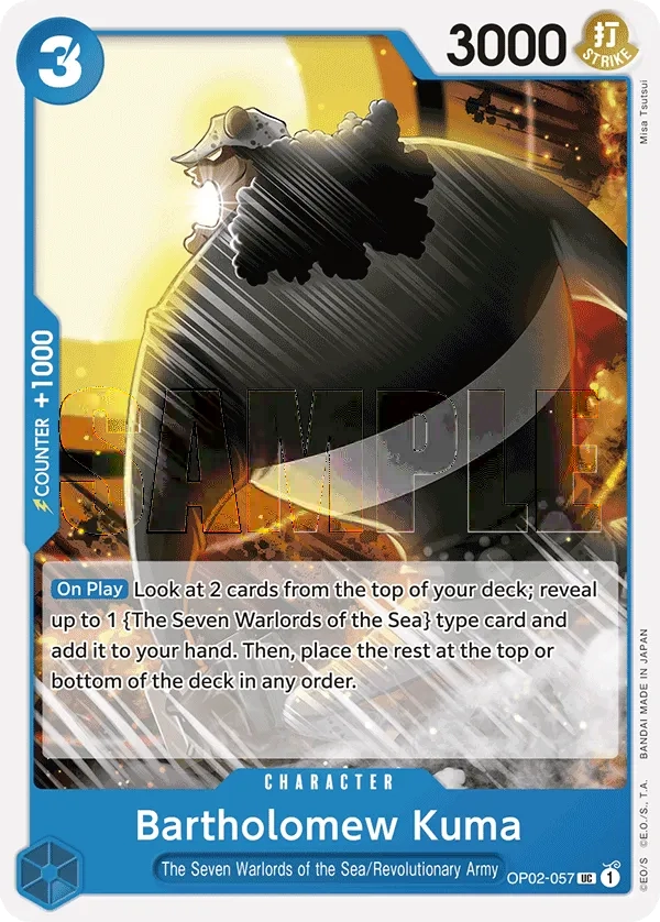 Carta Bartholomew Kuma (OP02-057)