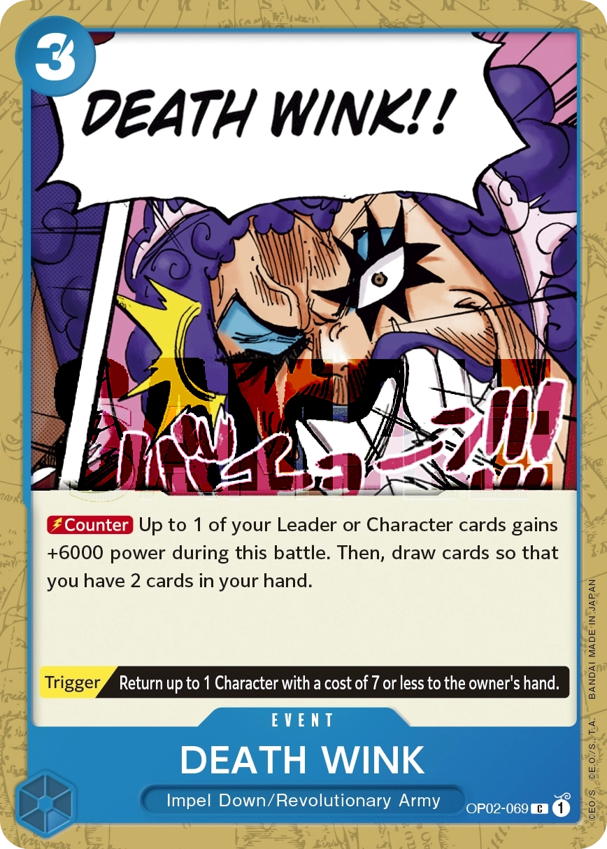 Carta DEATH WINK (OP02-069)