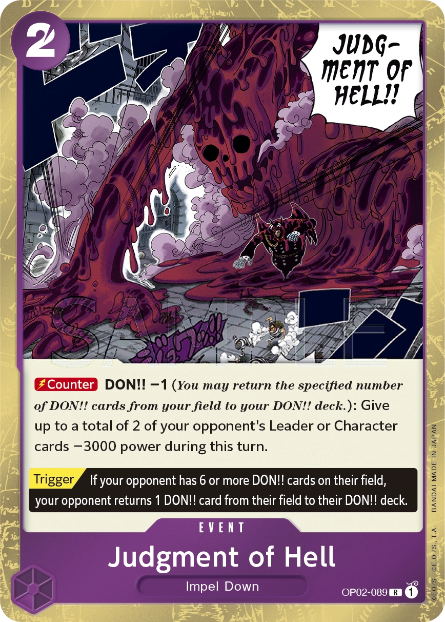Carta Judgment of Hell (OP02-089)
