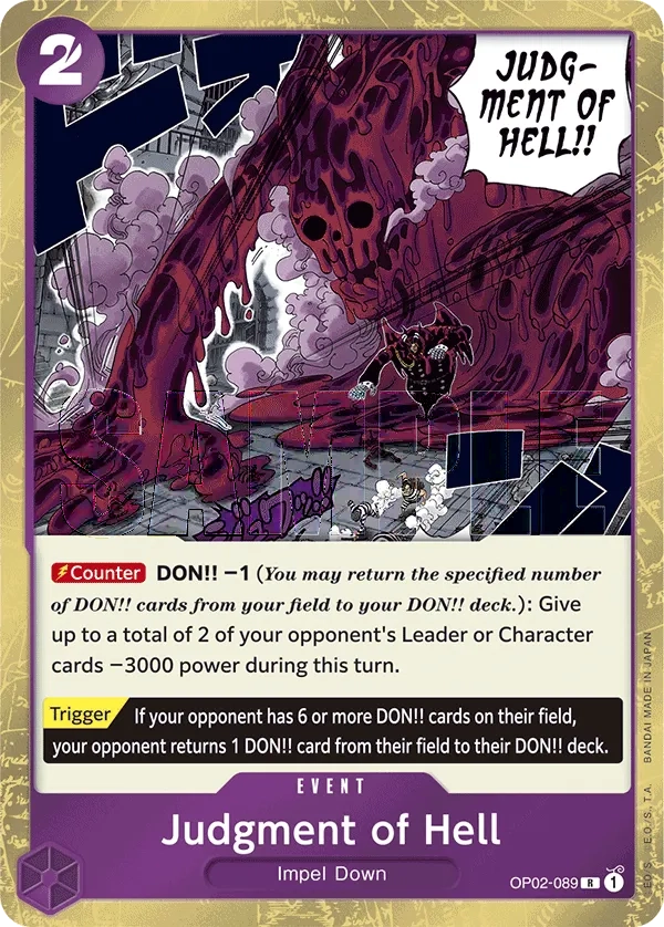 Carta Judgment of Hell (OP02-089)