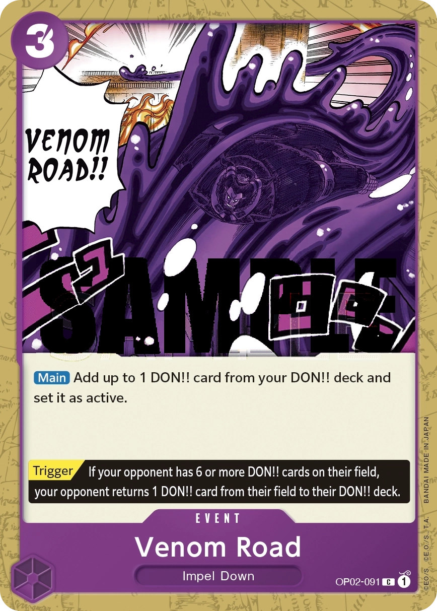 Carta Venom Road (OP02-091)