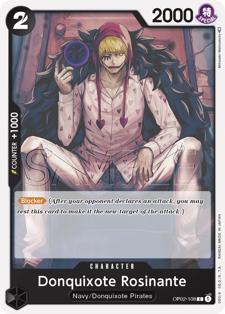 Carta Donquixote Rosinante (OP02-108)