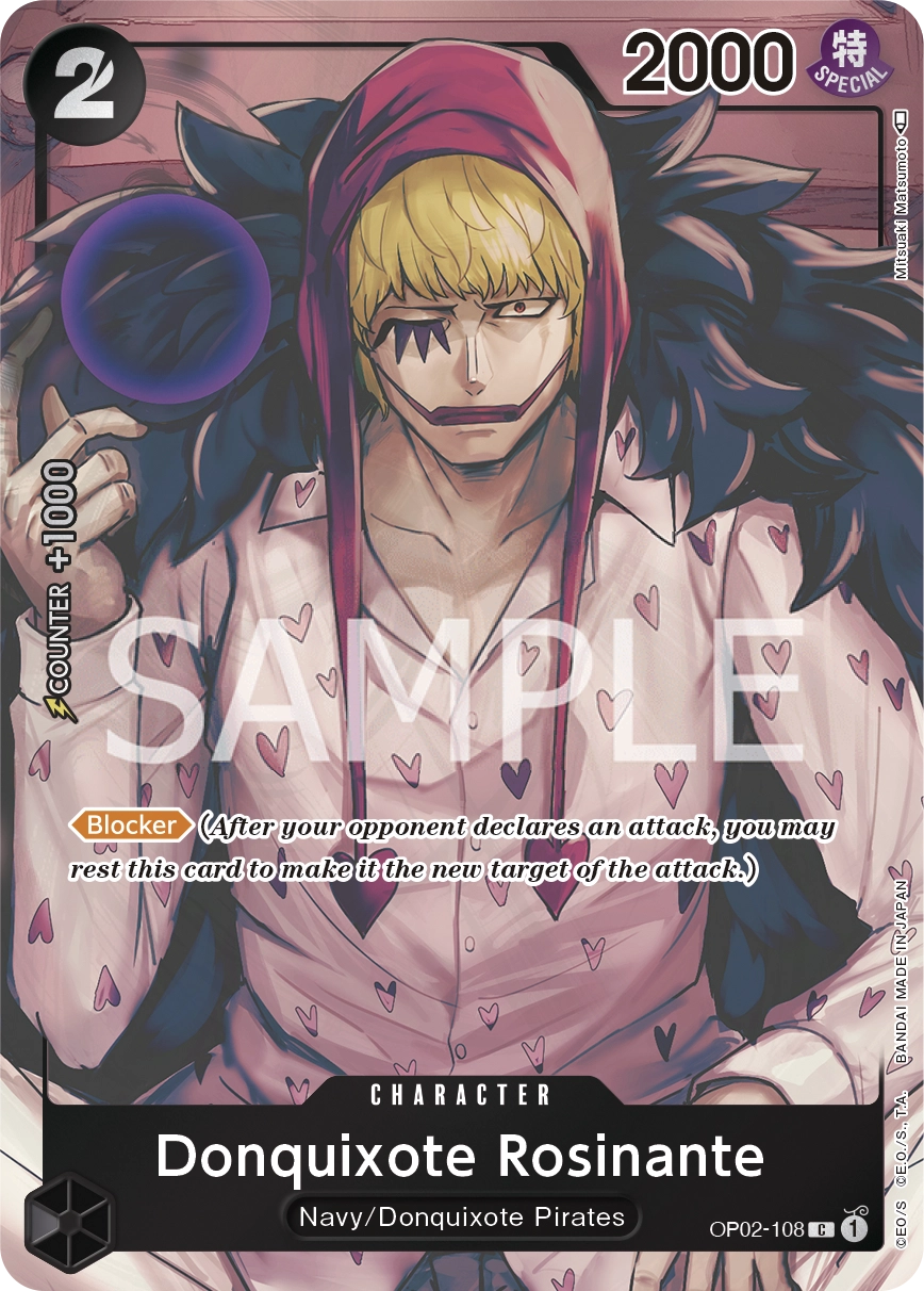 Carta Donquixote Rosinante (OP02-108)